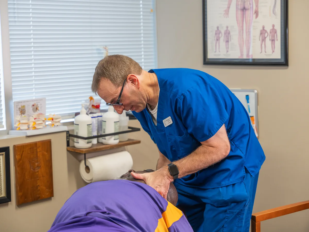 Chiropractic care for neck pain at Towson Integrative Health in Towson